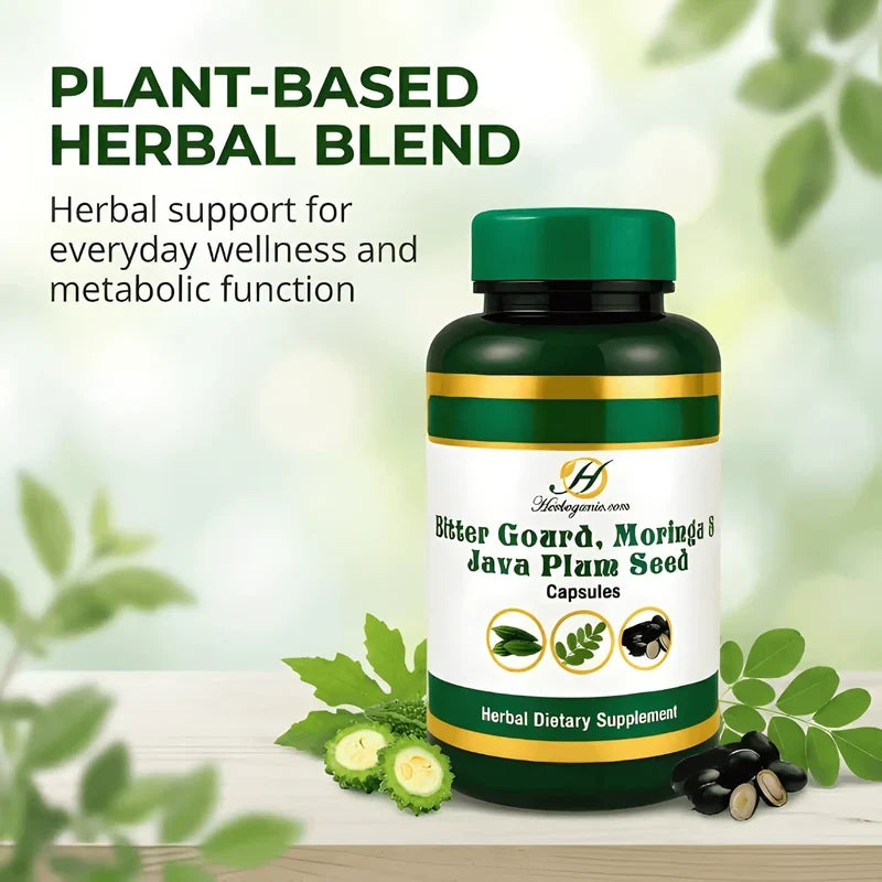 Bitter Gourd, Moringa & Java Plum Seed Capsules
