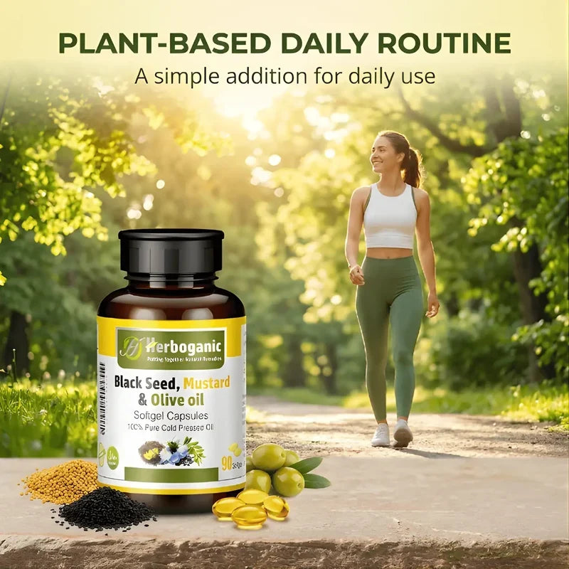 Black Seed, Mustard & Olive Softgel Capsules