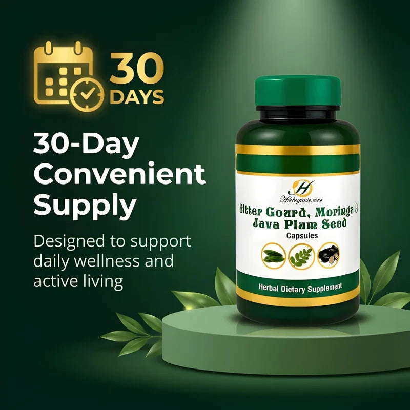 Bitter Gourd, Moringa & Java Plum Seed Capsules