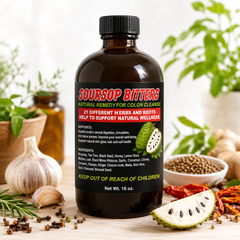 Soursop Bitters 21 Different Herbs & Roots All Natural Remedy for Colon Cleansing