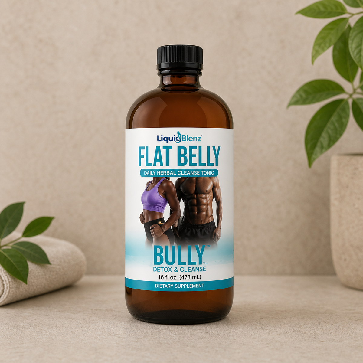 Flat Belly Bully – Daily Herbal Cleanse Tonic - 16oz