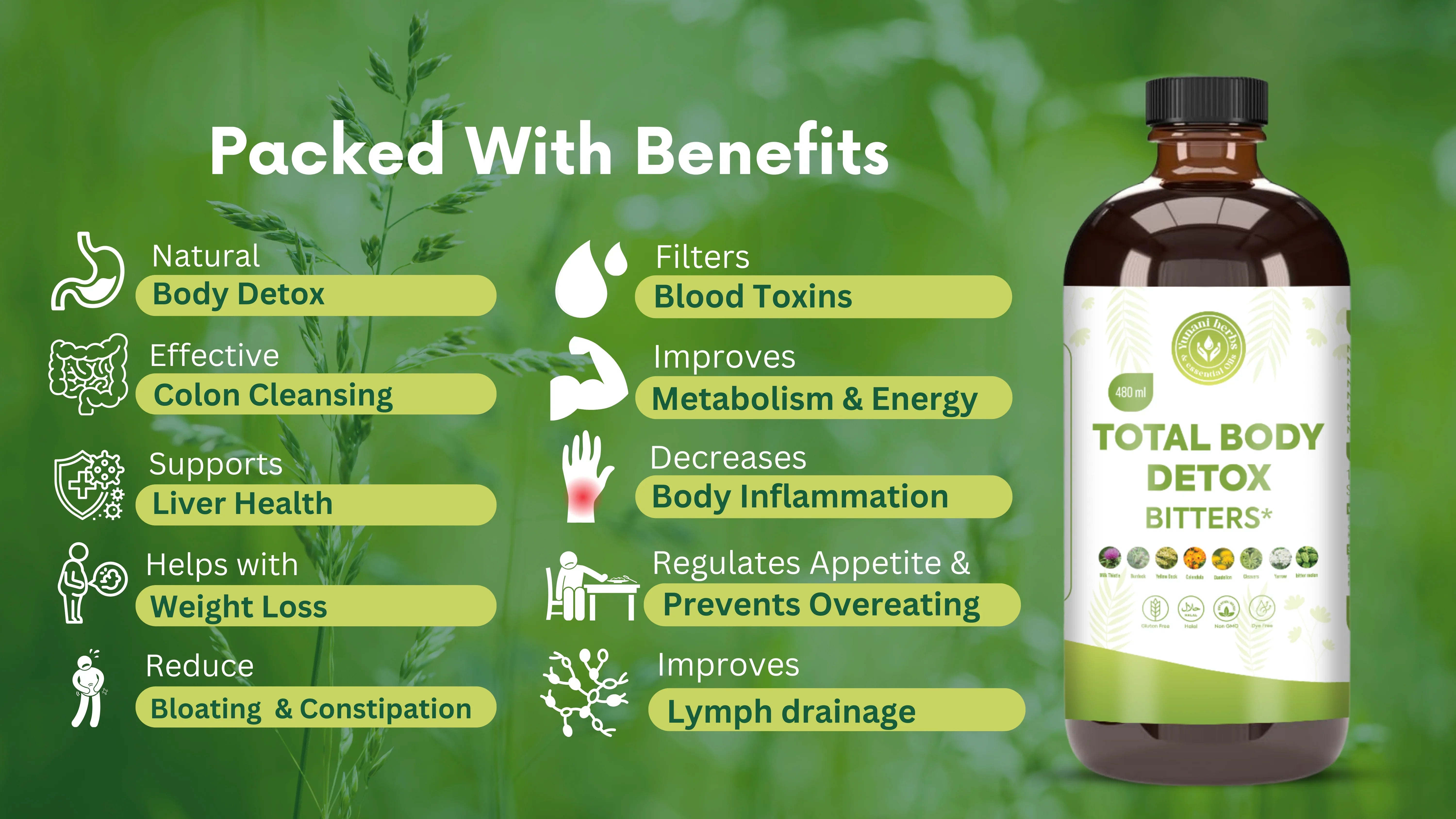 Total Body Detox Bitters 480ml