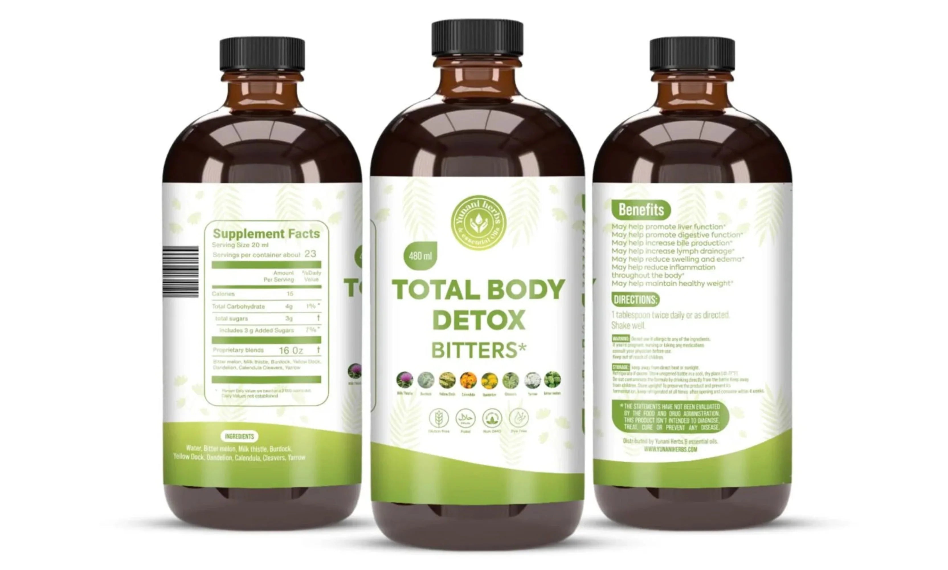 Total Body Detox Bitters 480ml