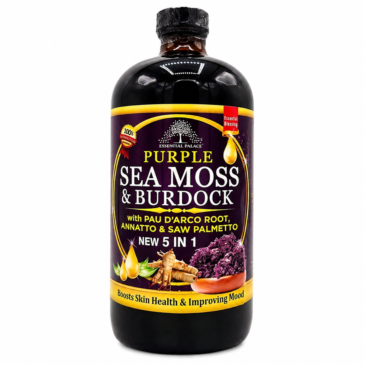 Purple Sea Moss & Burdock Bitter - 16oz