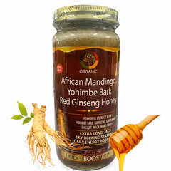 African Mandingo Yohimbe Red Ginseng Honey