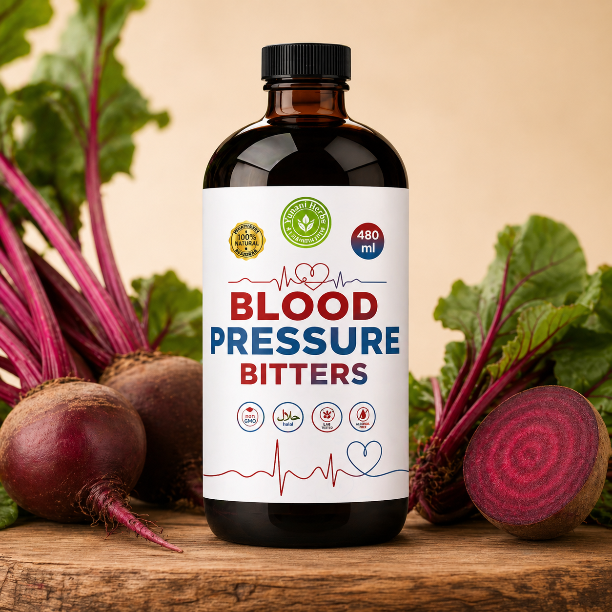 Blood Pressure Bitters – Herbal Wellness Blend  - 16oz