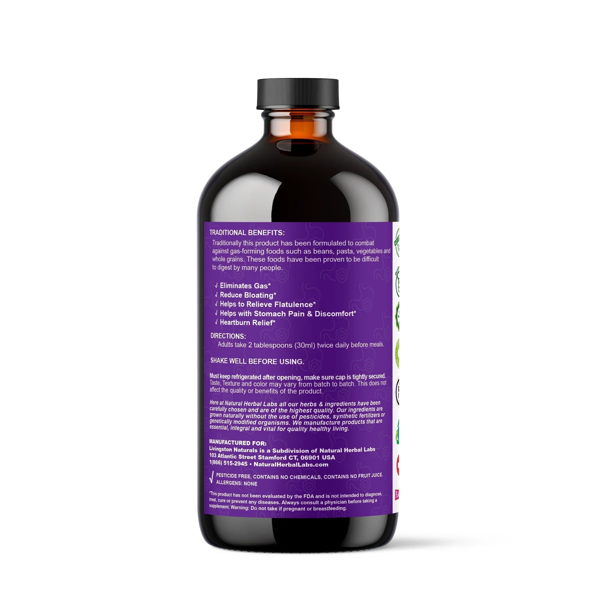 Gas & Bloating Formula - 16oz (Digestive Health)