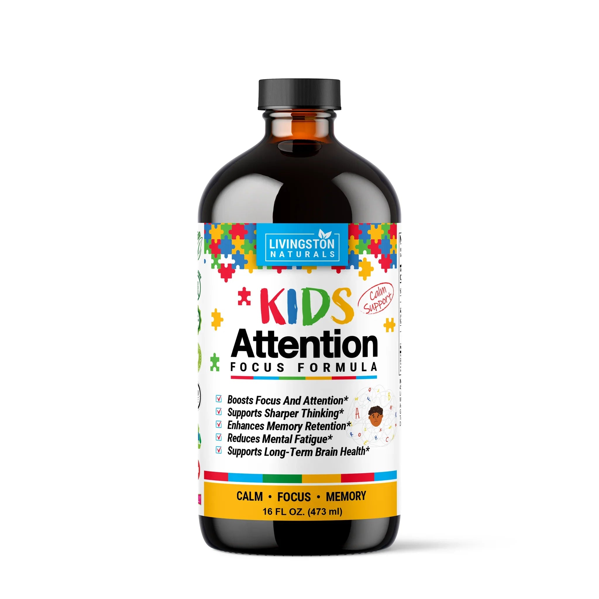 Kids Attention / Focus Formula - 16oz