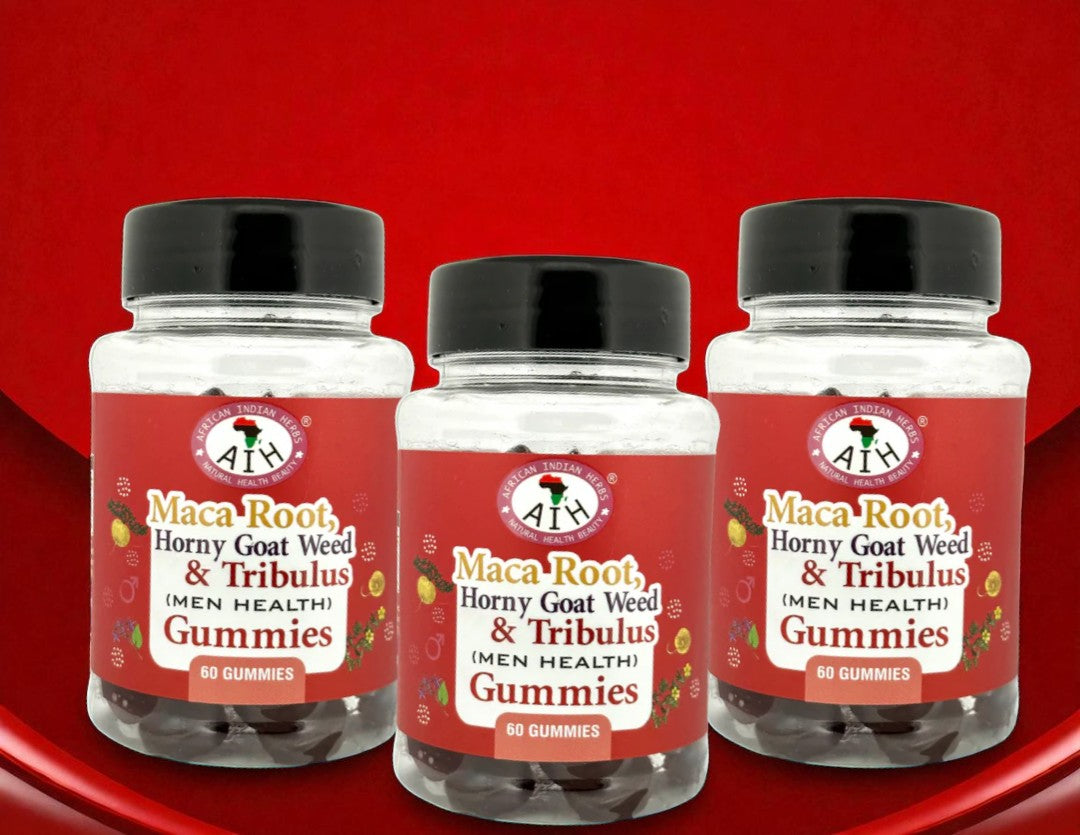 Maca Root, 
Horny Goat Weed 
& Tribulus Gummies