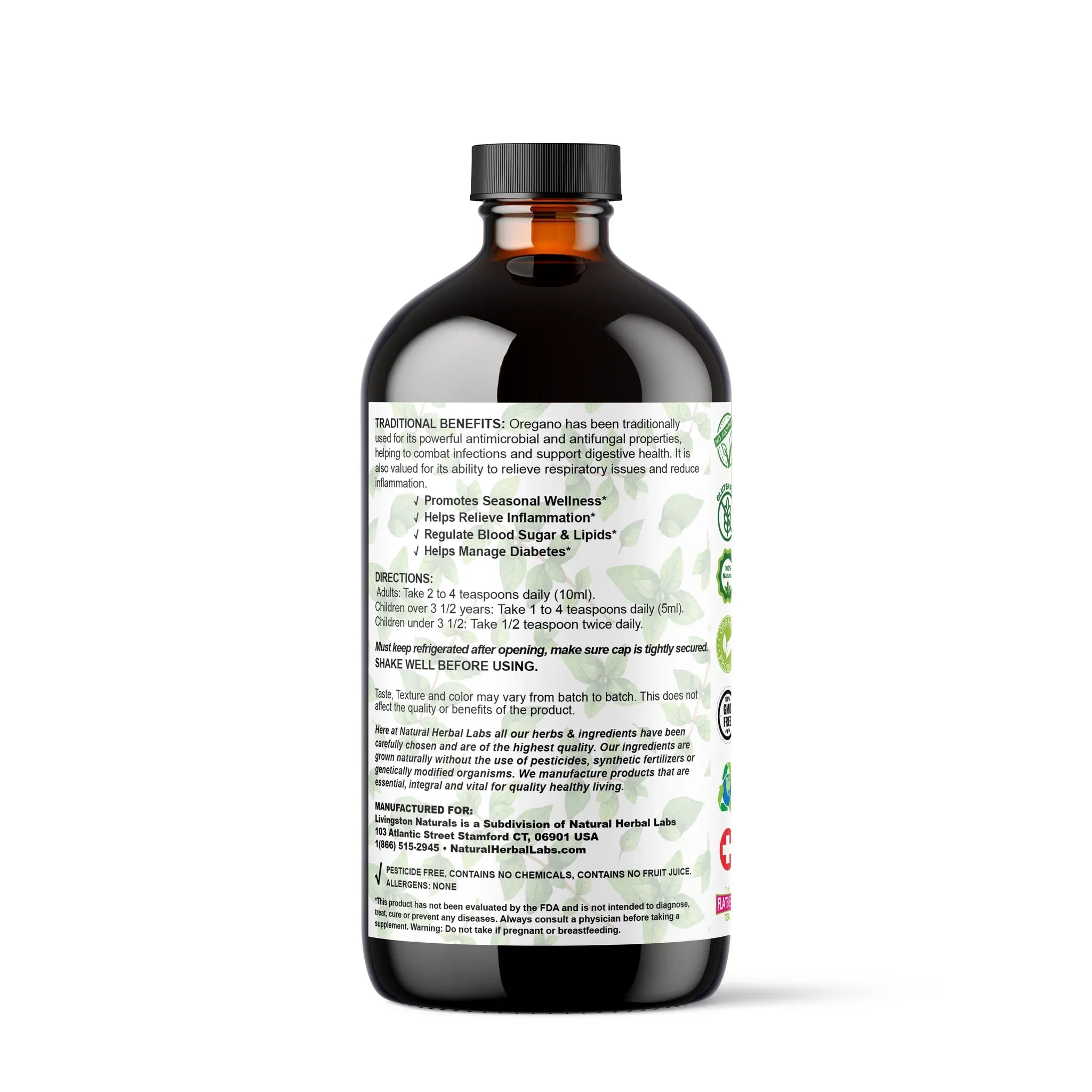 OREGANO OIL HERBAL BLEND - 16oz