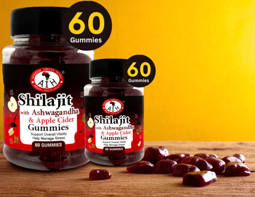Shilajit with 
Ashwagandha 
& Apple Cider Gummies