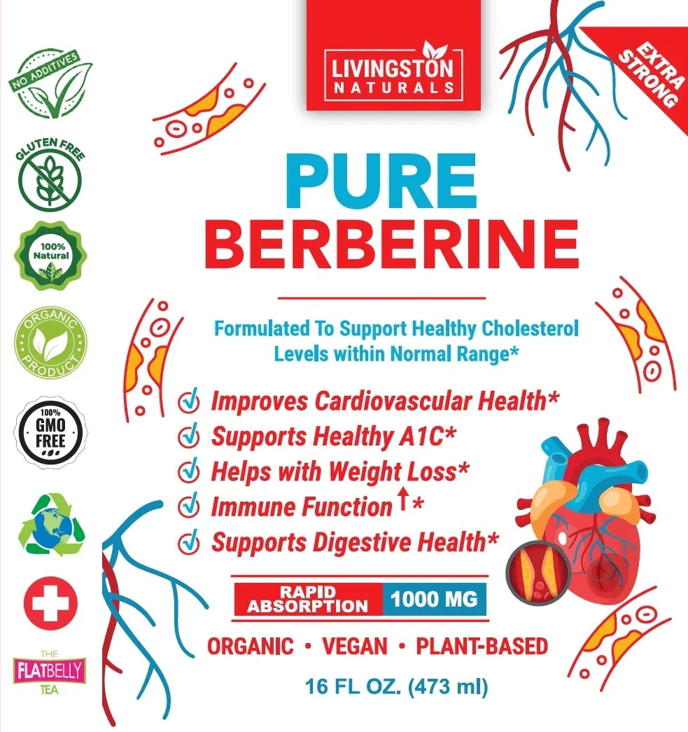 PURE BERBERINE (Nature's Ozempic Type) - 16oz