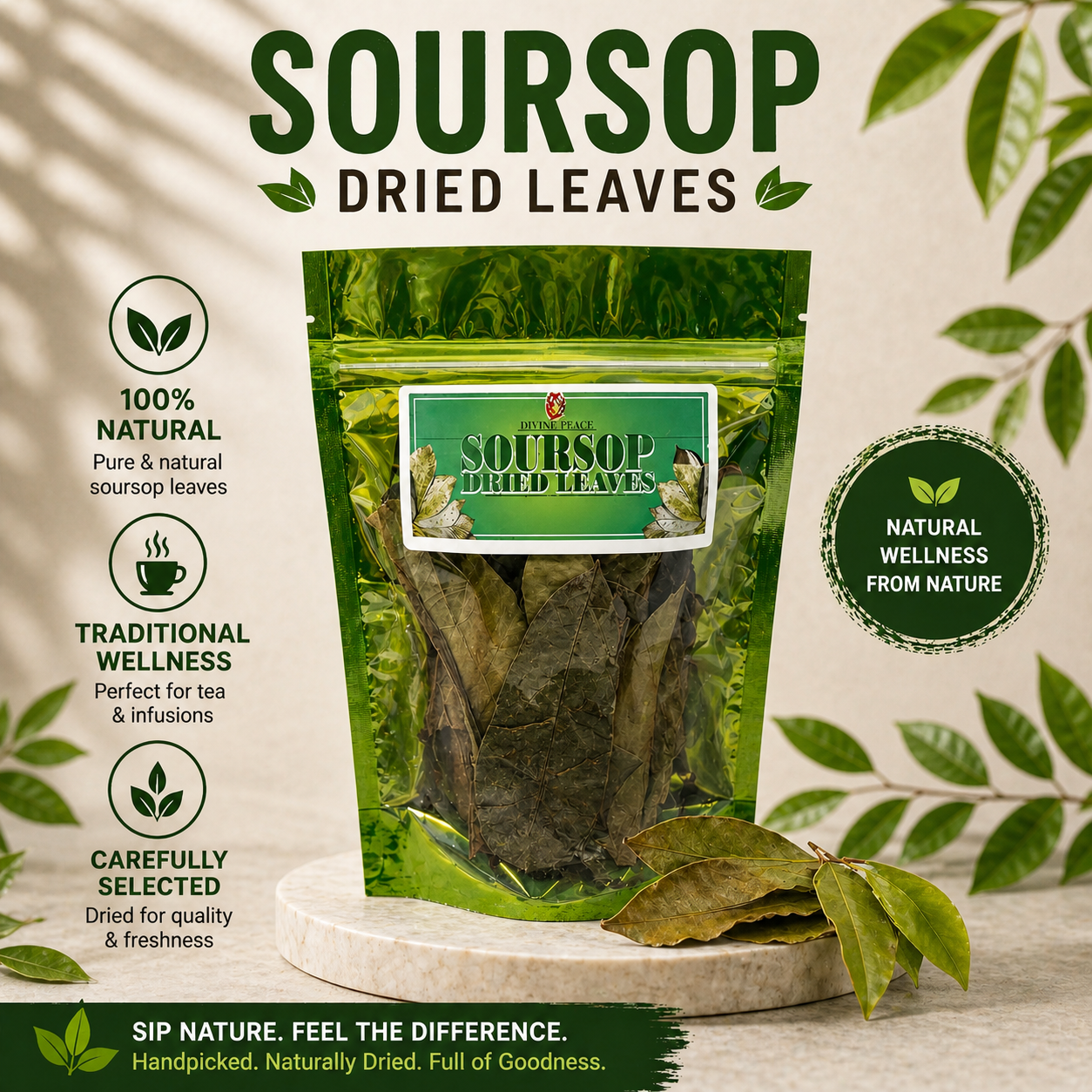 Soursop Dried Leaves (Premium Quality)