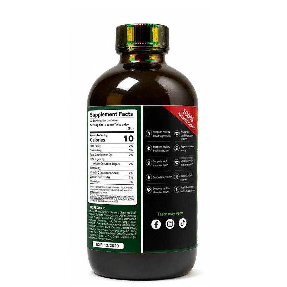 Mandingo Diabetes Formula – 16 oz