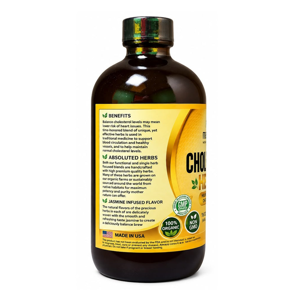 Mandingo Cholesterol Health Herbal Tonic – 16 oz